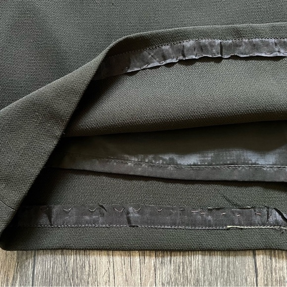Emporio Armani Vintage Dark Olive Green Knee Length Straight Pencil Skirt Size L - Picture 6 of 13